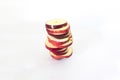 Sliced apple red Royalty Free Stock Photo